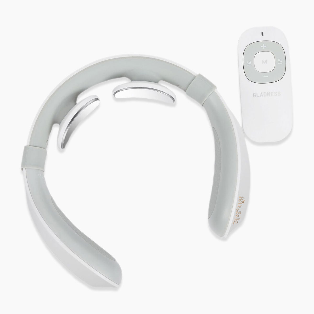 Bella EGM Remote Intelligent Wireless Neck Massager with Heating System, 6 Pulse Modes and 15 Levels Adjustment for precise massage and Deep Relaxation