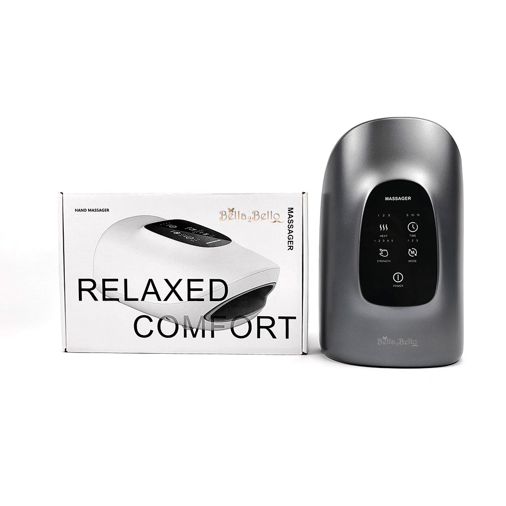 Bella2Bello Heated Air Compression Hand Massager for Stiff, Tired & Aching Hands