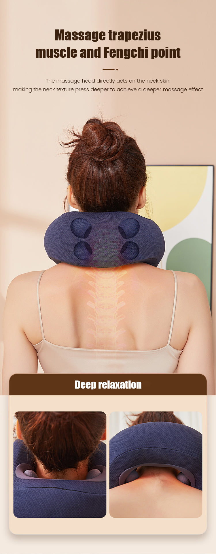 Bella2Bello Heated Shiatsu Massage Pillow for Muscle Pain, Tension & Recovery
