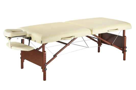 Bella2bello 30" DEL RAY™ Portable Massage Table Package (Sand Color) with Ambient Light System
