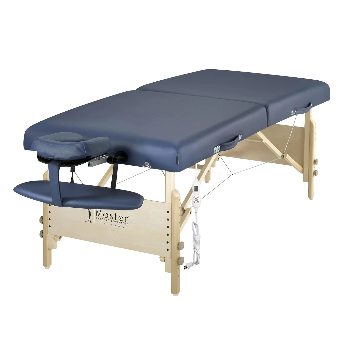 30" CORONADO™ SALON Portable Massage Table Package with Lift Back Action & a Stout 3" of Our High-density Multi-Layer Small Cell™ Foam! (Royal Blue Color)