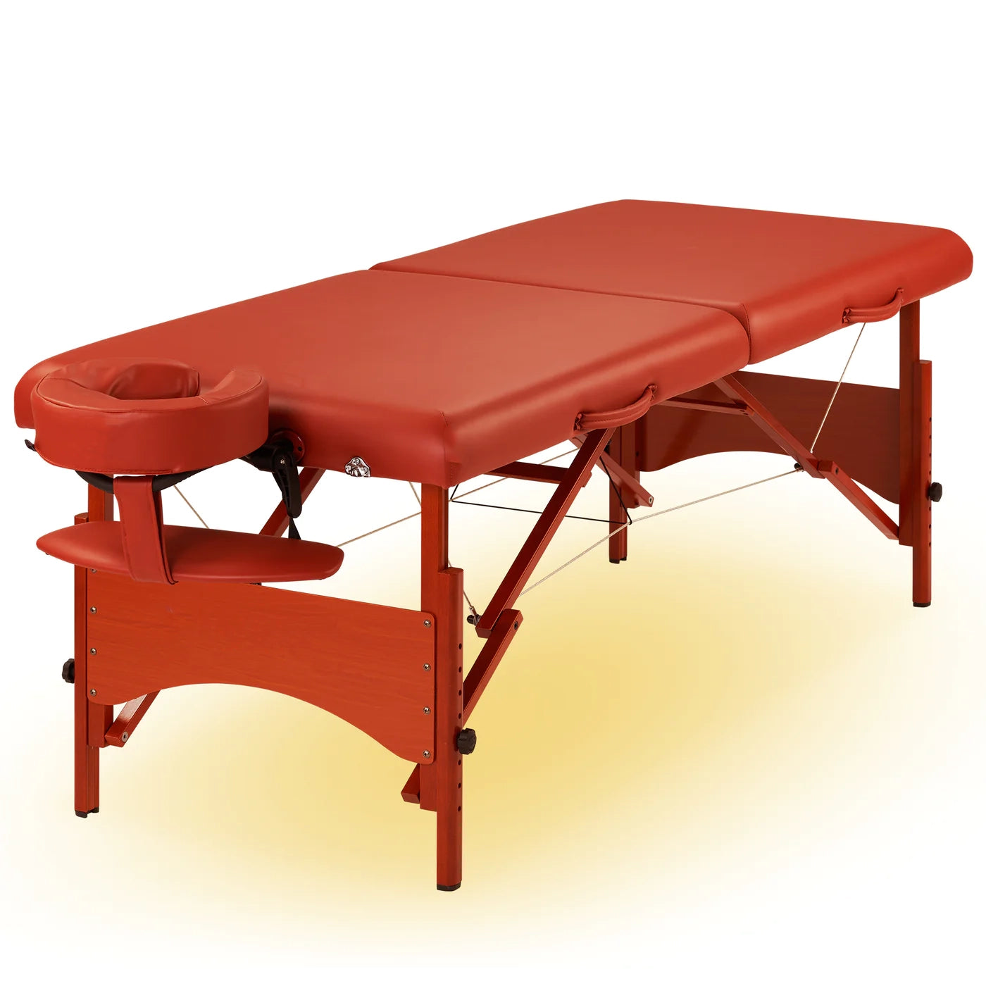 Bella2bello 31" SANTANA™ Portable Massage Table Package with Therma-Top®-Adjustable Heating System, Shiatsu Cables, Reiki Panels! (Mountain Red Color)