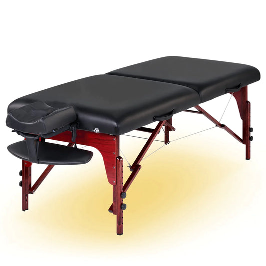 Bella2bello 31" Montclair™ Portable Massage Table Package (Black) with Ambient Light System