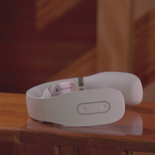 Bella2Bello's Intelligent Wireless Neck Massager with Heating System, 5 Pulse Modes and 16 Levels Vibration Intensity fore precise massage and Deep Relaxation