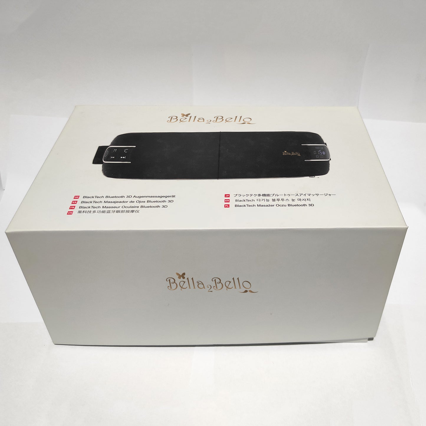 Bella2Bello's Electric Bluetooth 3D Air Compression Vibration Eye Massager with Heating System