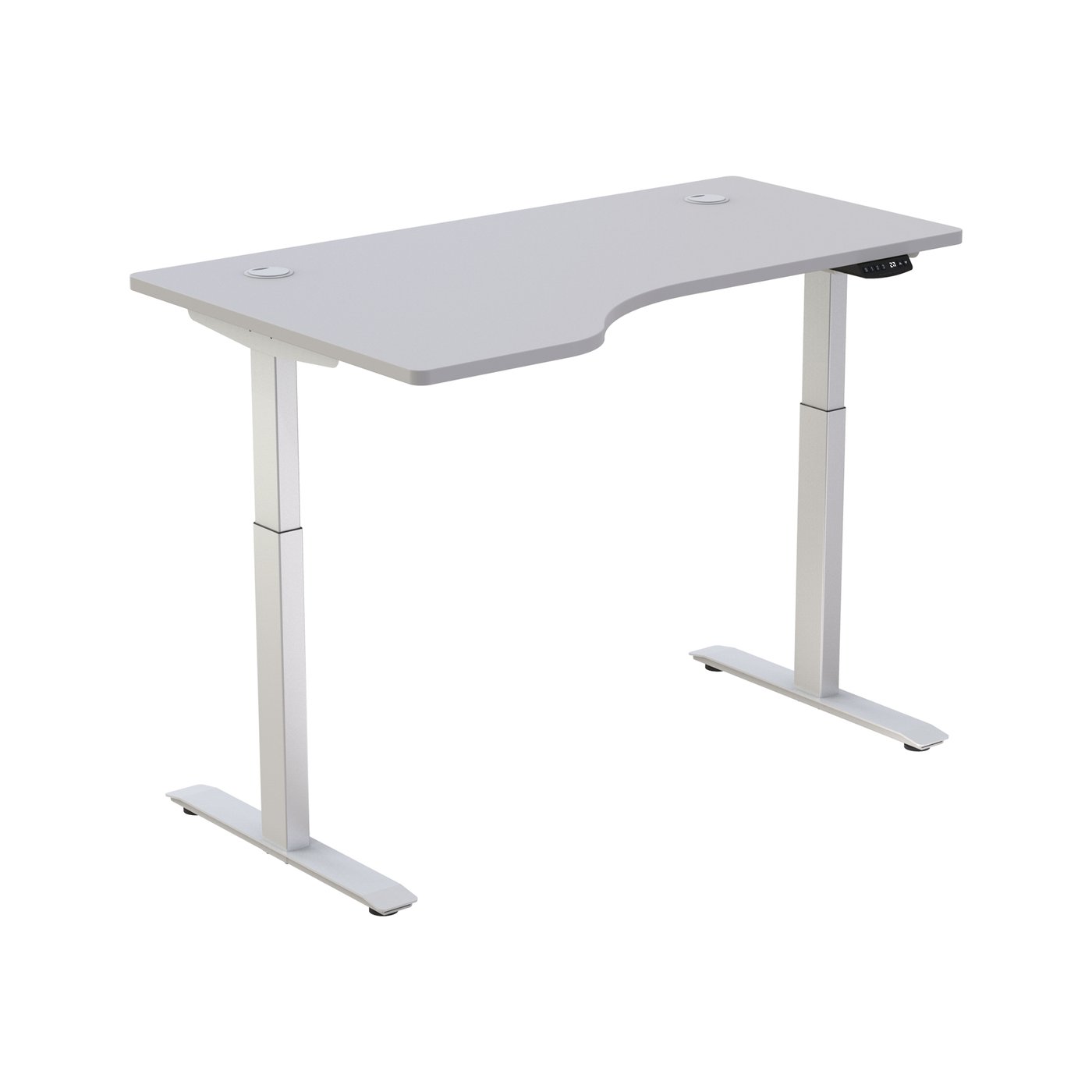 Bella Electric Height Adjustable Right Handed Standing Desks (55"x33") for Home Office Workstation with 4 Color Option