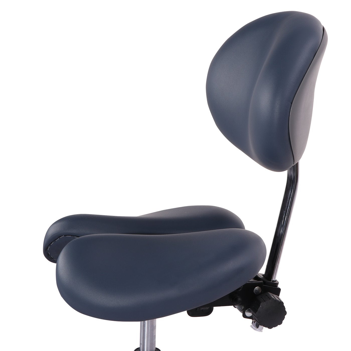 Bella Ergonomic Split Seat Style Backrest Saddle Stool with Two Tilting Option