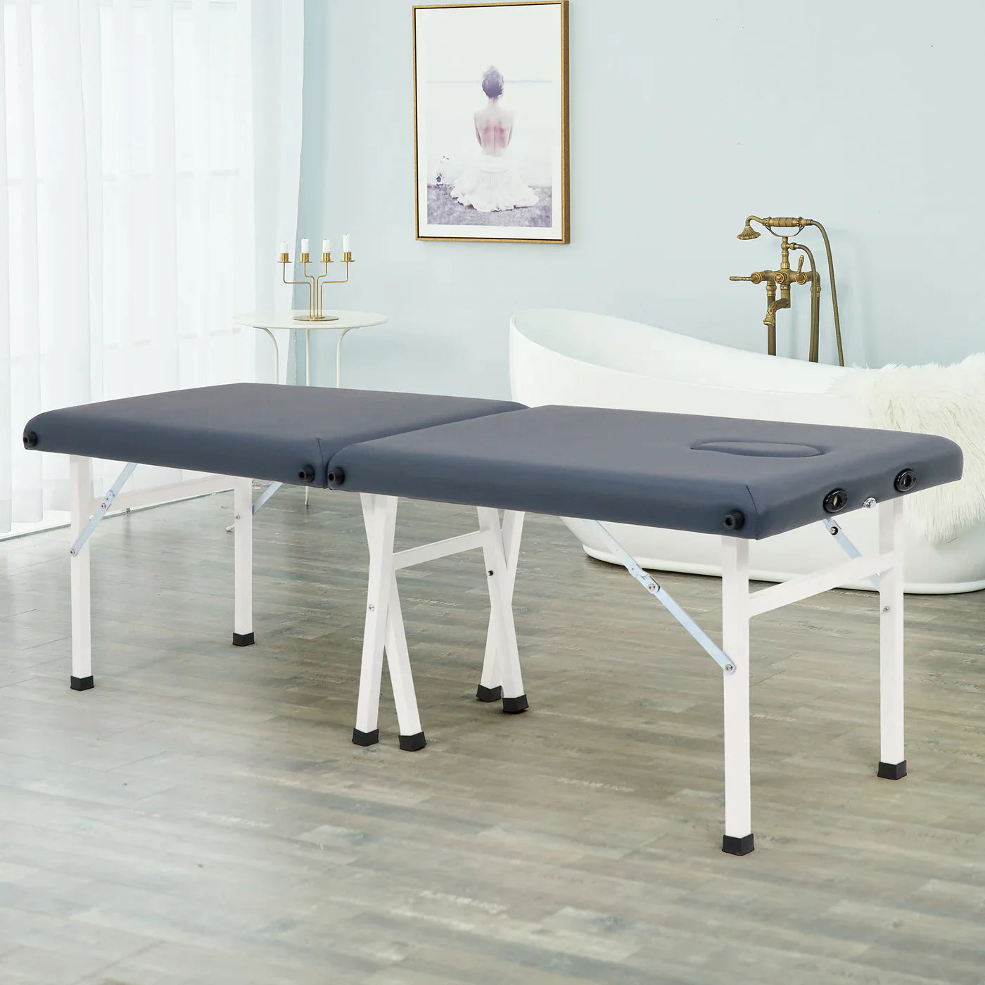 Bella2bello 25" Harmon Economic Portable Massage Table, Royal Blue
