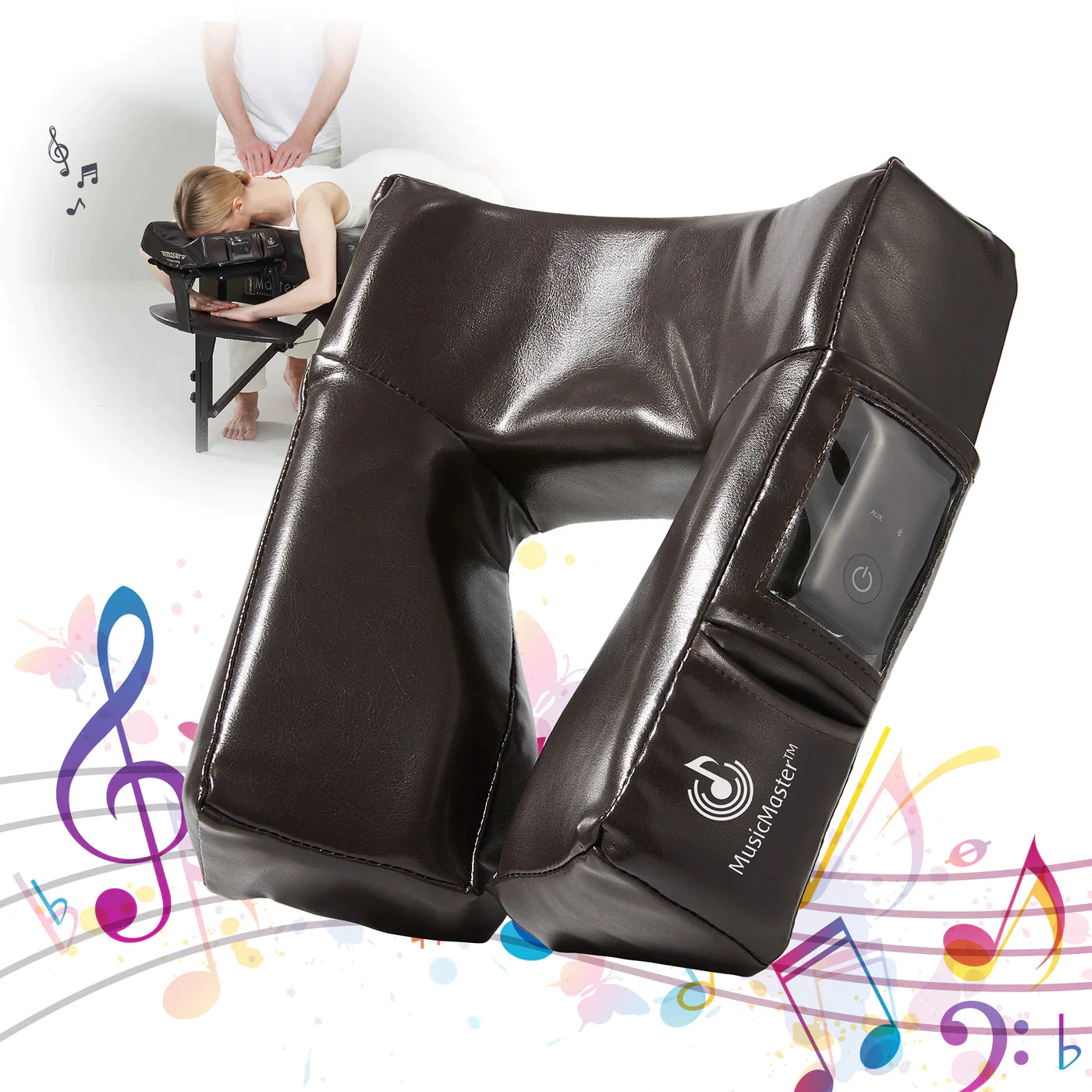 Bella2bello High Fidelity Sound Ergonomic Dream Face Cushion- Bluetooth Music Massage Pillow
