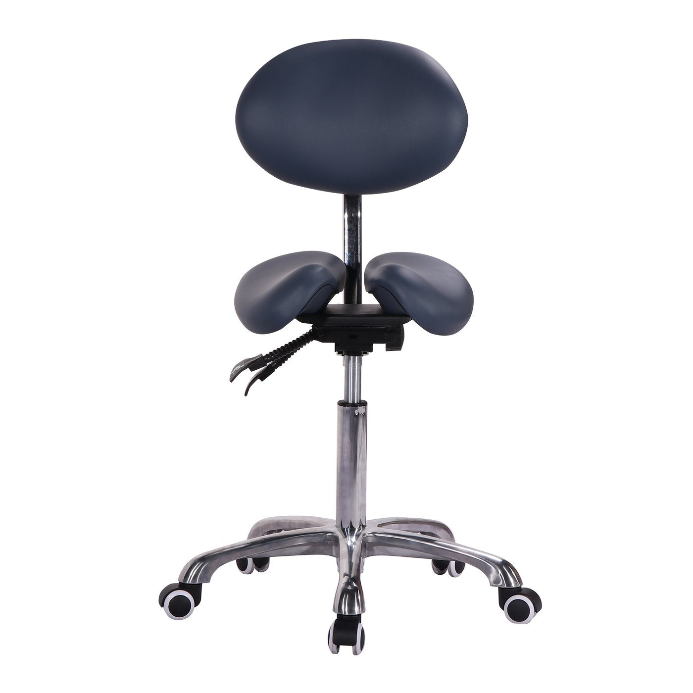 Saddle Shape Stool with Back Support and Tilt-able Seat