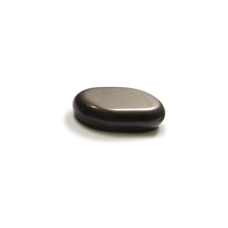 Middium Size Flat Ovular Basalt Hot Stone Massage 8 piece Pack 2.6" x 1.9" x 0.7" Rock