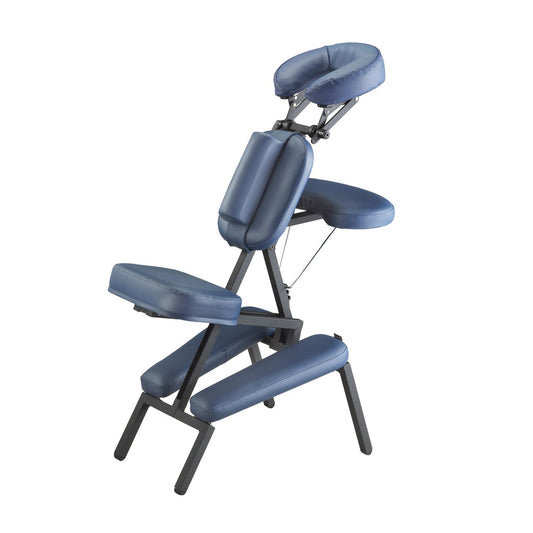 Bella2bello PROFESSIONAL™ Portable Massage Chair Package with Wheeled Case, Royal Blue