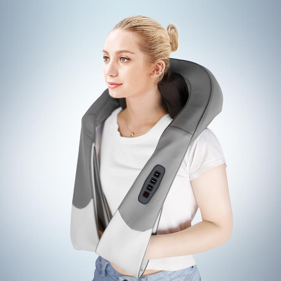 Hilmar Cordless Portable Neck and Shoulder Deep Tissue 3D Kneading Massager with Heat