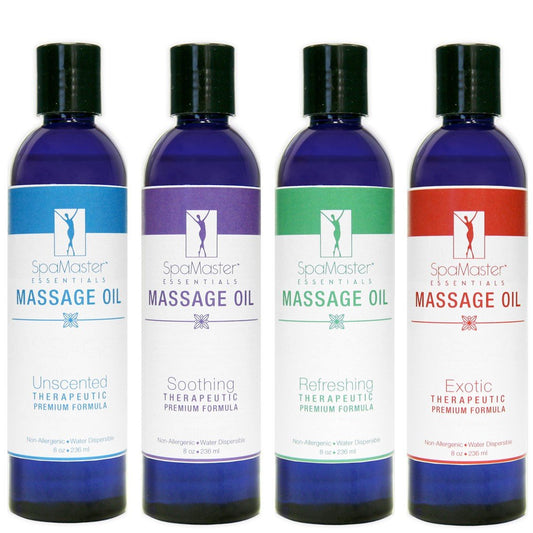 Variety Aromatherapy Massage Oils - 4 Pack